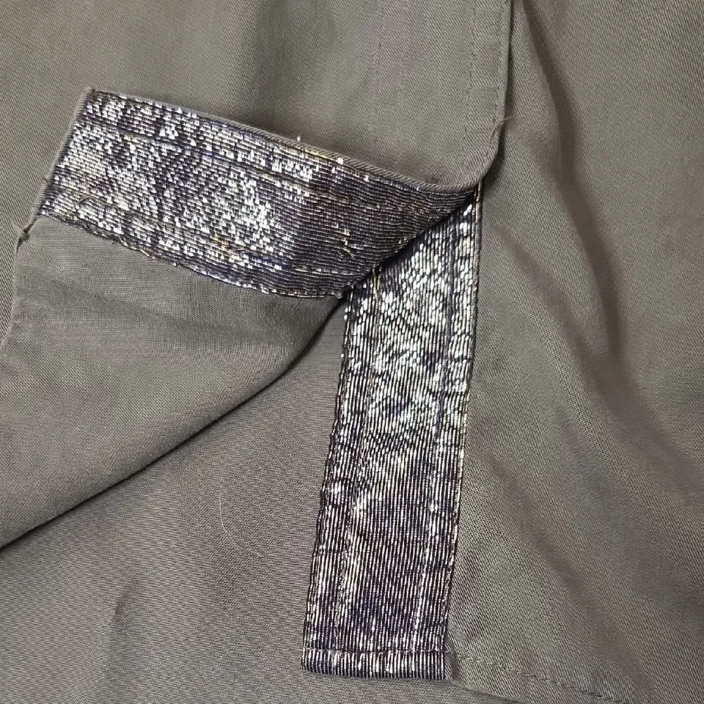 Free People Olive Button-Down Shirt
